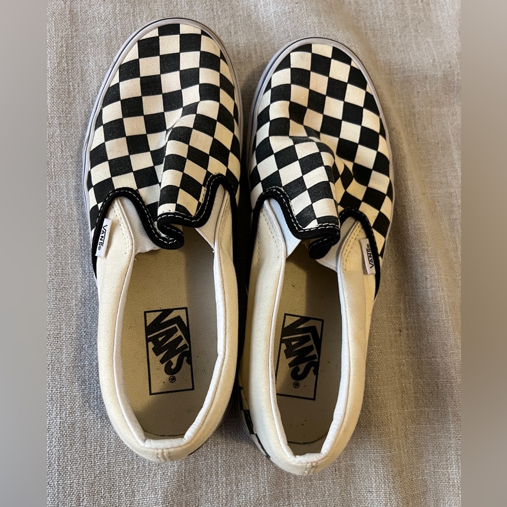 Vans classic slip on. Checkerboard. 7.5 women’s